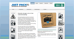 Desktop Screenshot of justpack.de