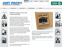 Tablet Screenshot of justpack.de